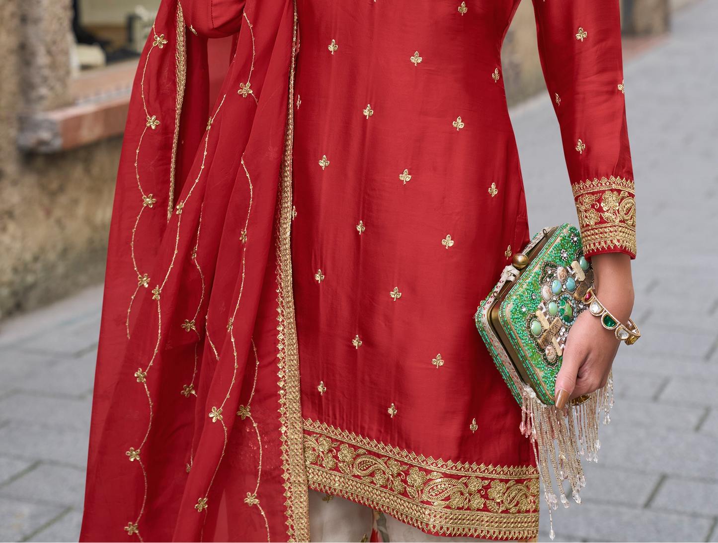 Trendy Designer Wedding Sharara Suit