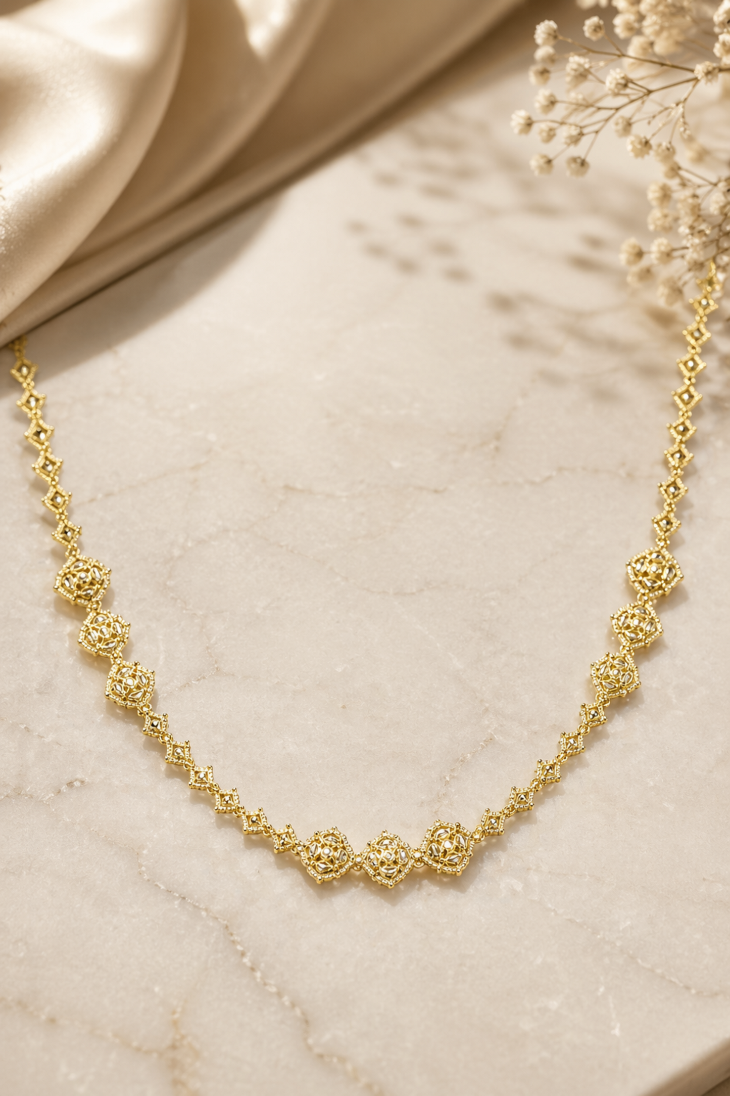 lightweight waist chain laid flat on surface