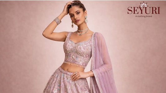 Dusty pink embroidered bridal lahenda with dupatta and jewelry
