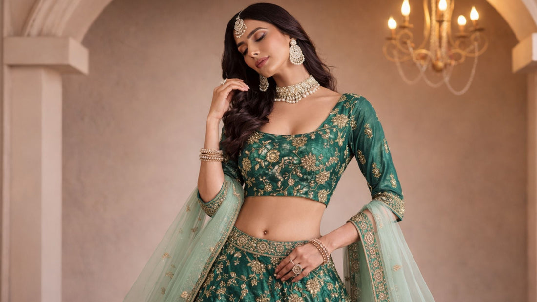Indian wedding guest outfit ideas for 2026 featuring embroidered salwar suits, lehenga, and festive ethnic wear for women