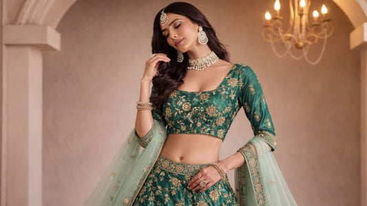 Indian wedding guest outfit ideas for 2026 featuring embroidered salwar suits, lehenga, and festive ethnic wear for women