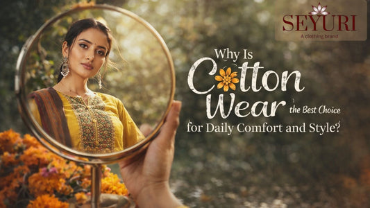 Elegant Cotton Salwar Kameez For Daily Wear Styled With Creative Reflection Concept
