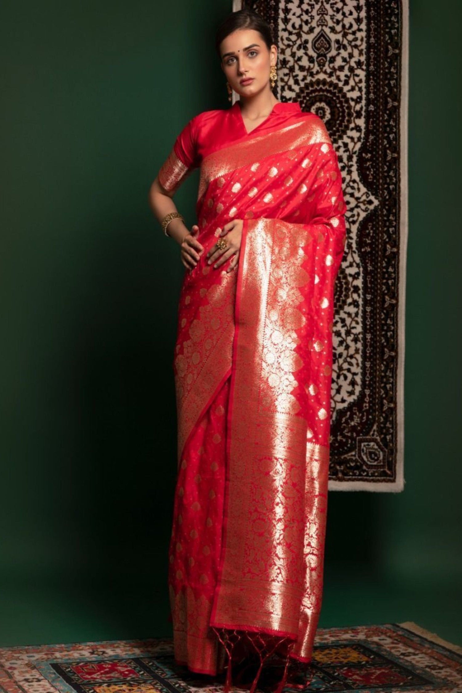 red saree