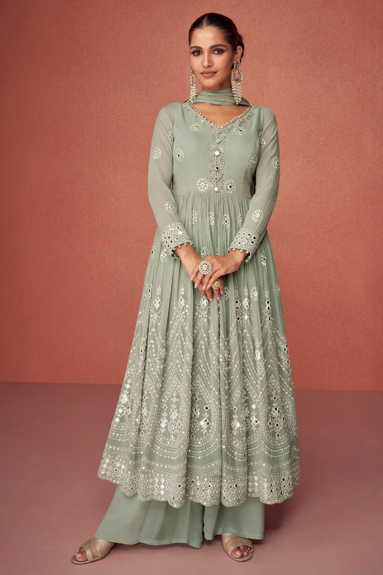 Indian Pakistani Designers Online Palazzo Suit