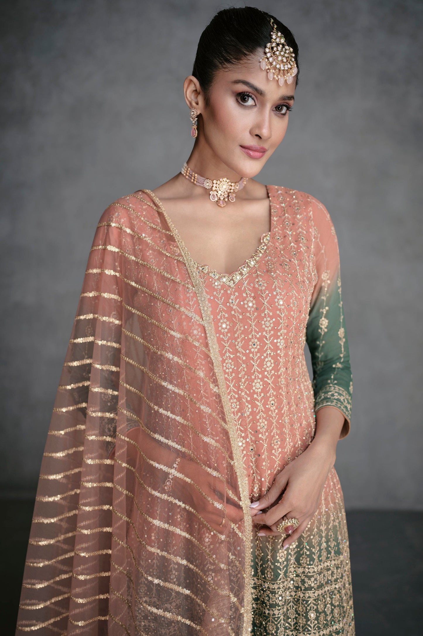 Beautiful Designer Wedding Palazzo Suit