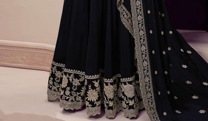 Designer Anarkali Gown Indian Party Wear Dupatta Dresses for UK 