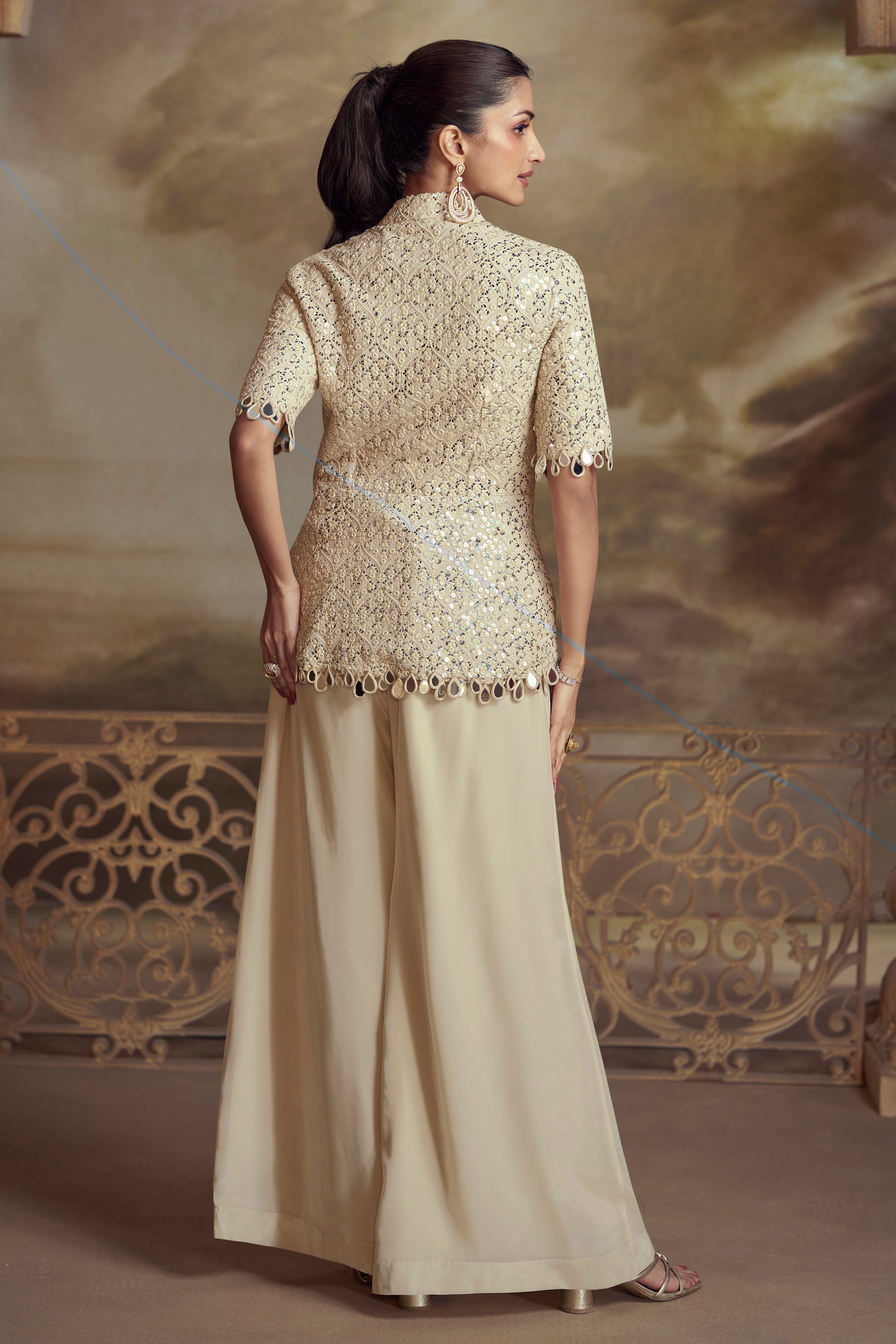 Indo Western Palazzo Suits For Party and Reception