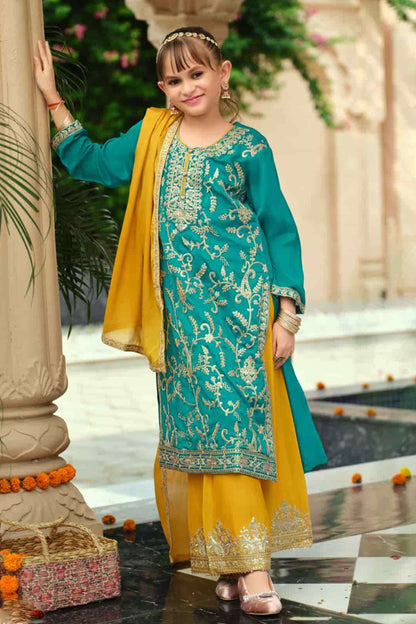 Indian Traditional Designer Kids Palazzo Suit 