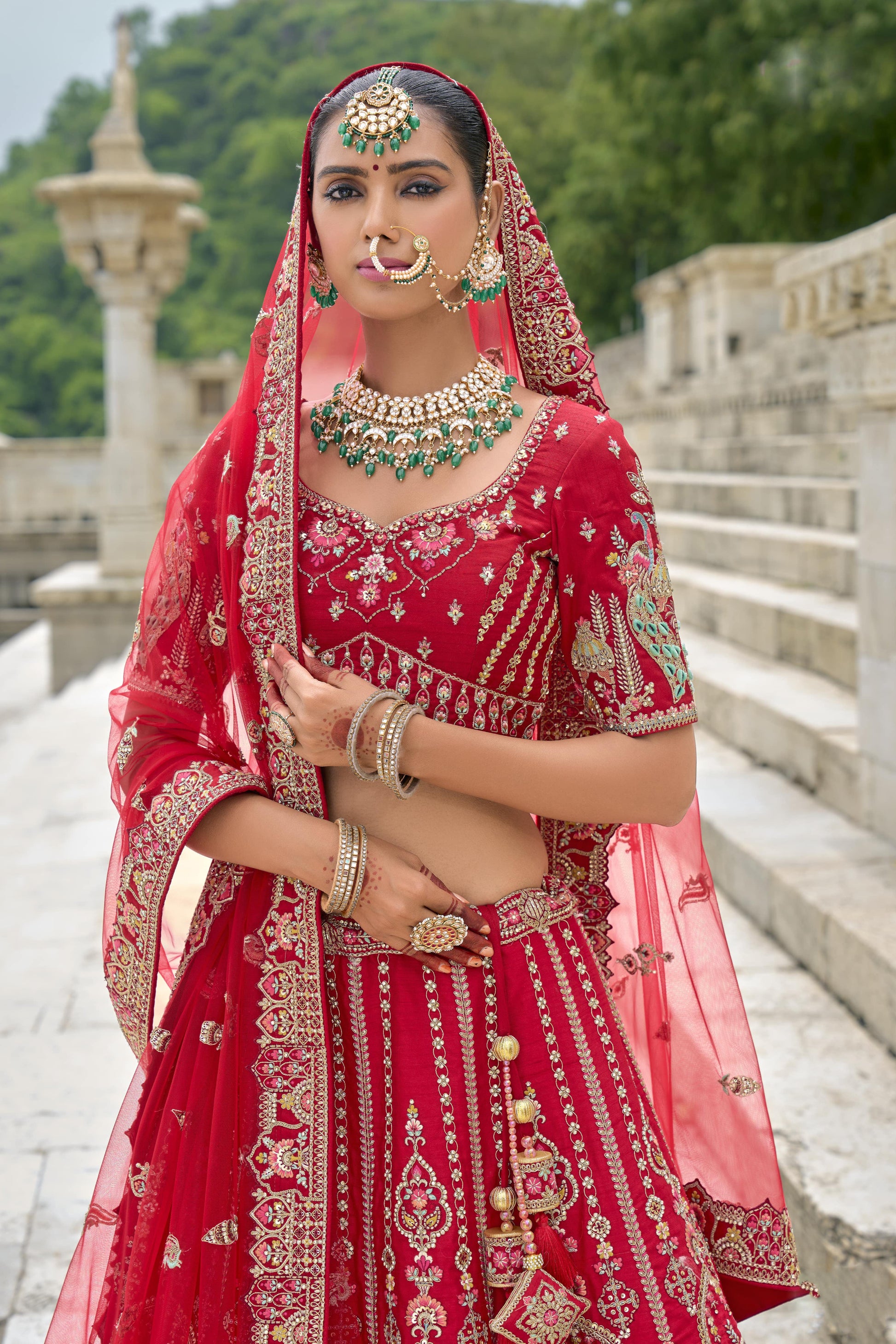 "Dress up for desi events in the U.S. with stylish lehengas."
