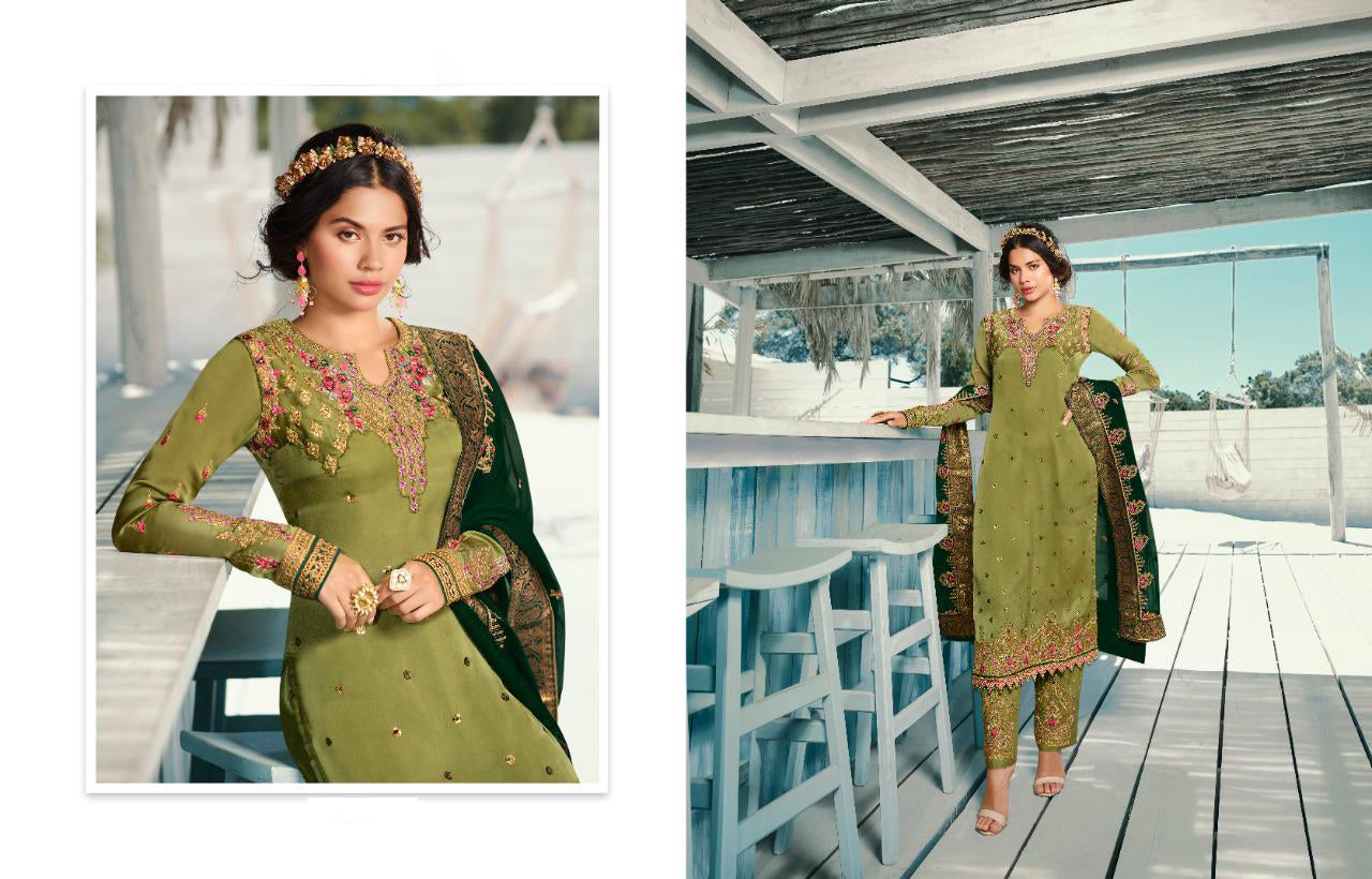 Plus size party wear salwar kameez full length look