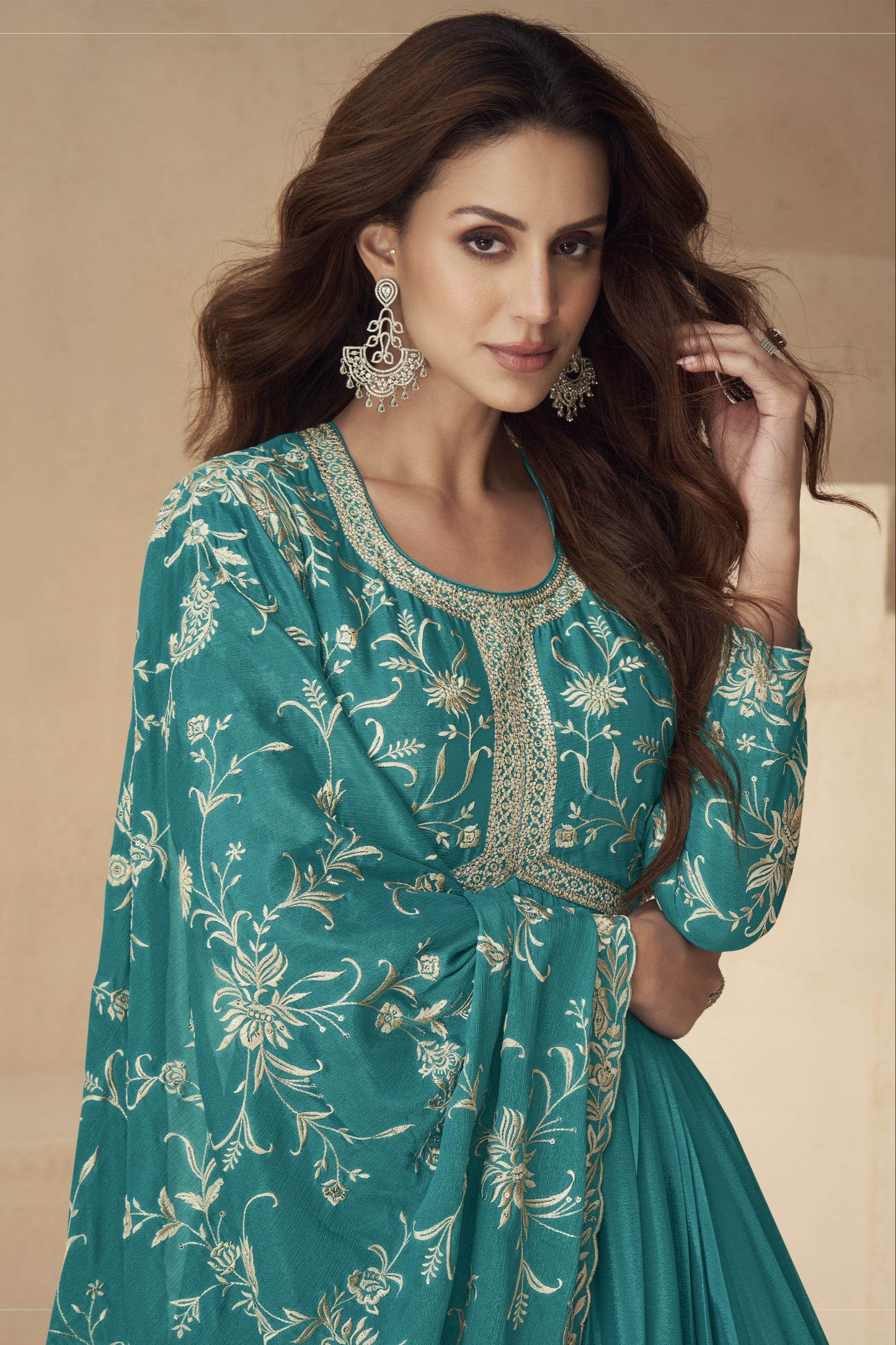 Beautiful Anarkali Suit's and Long Dupatta Gown 