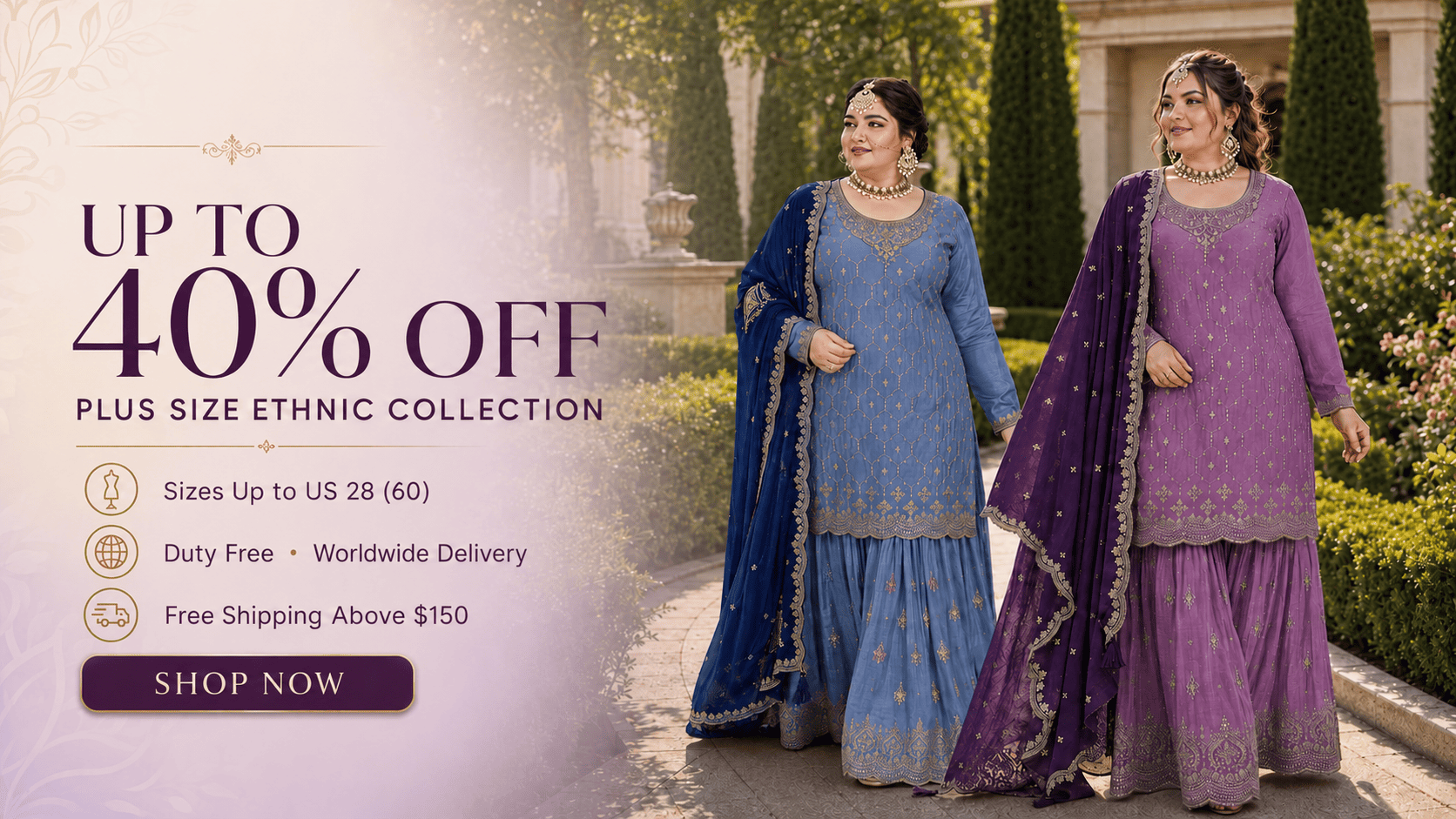 Plus size online salwar kameez outfit