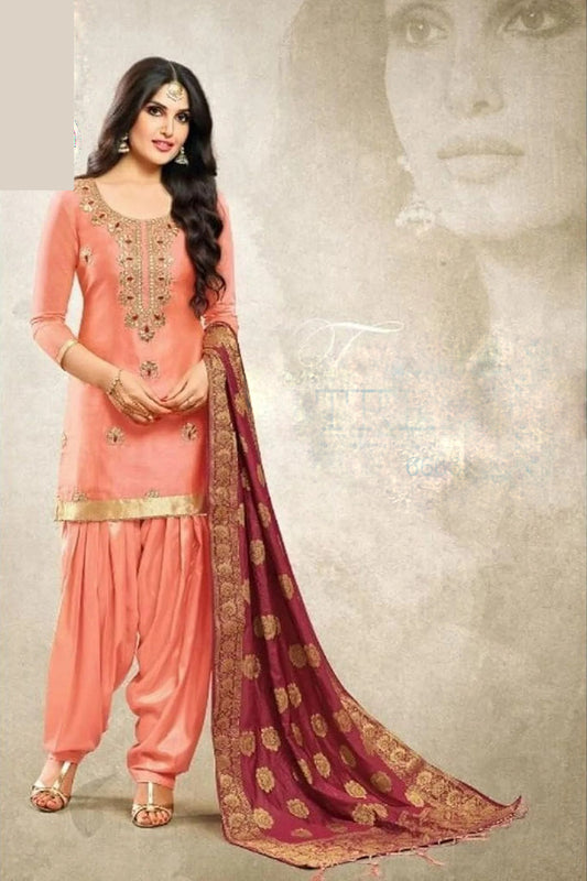 Patiala suit for women with elegant gota work