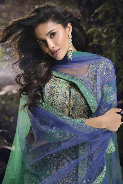 Ethnic Style Designer Embroidered Suit 