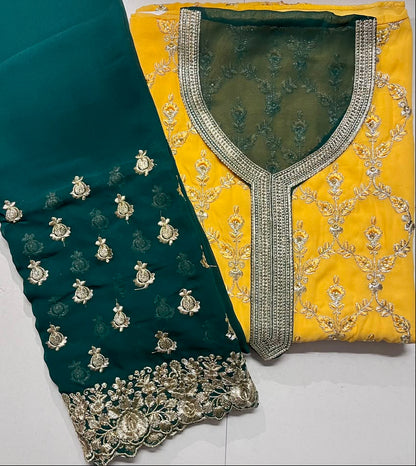 Traditional Plazzo Dupatta Dress