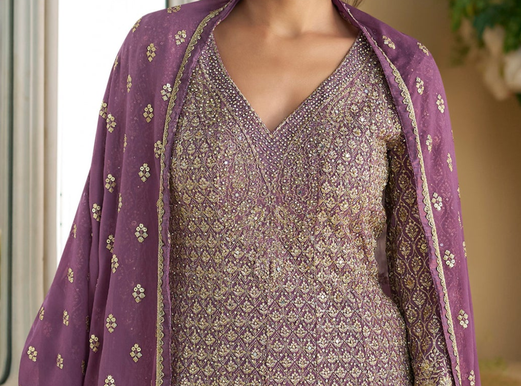 Wedding Party Wear Readymade Salwar Kameez Plazzo With Dupatta Ethnic Wear for USA