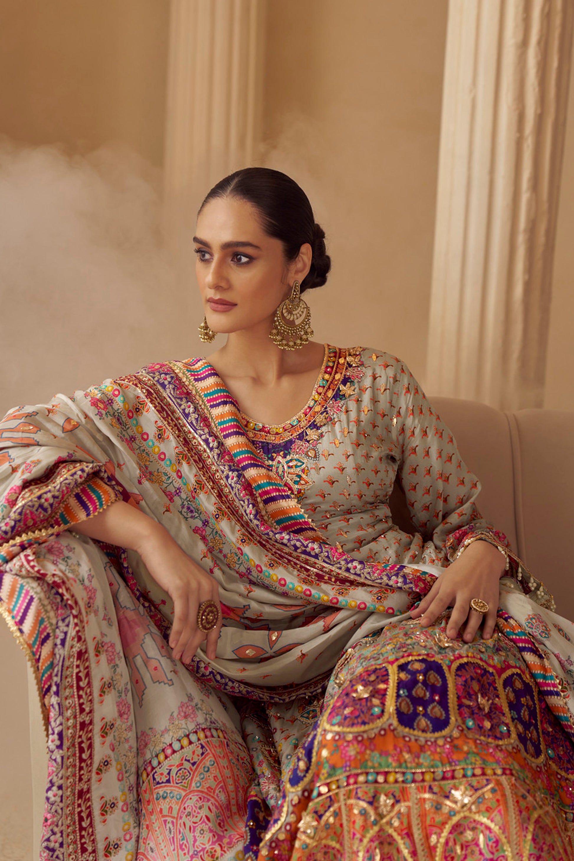 Ethnic Designer Wedding Palazzo Suit 