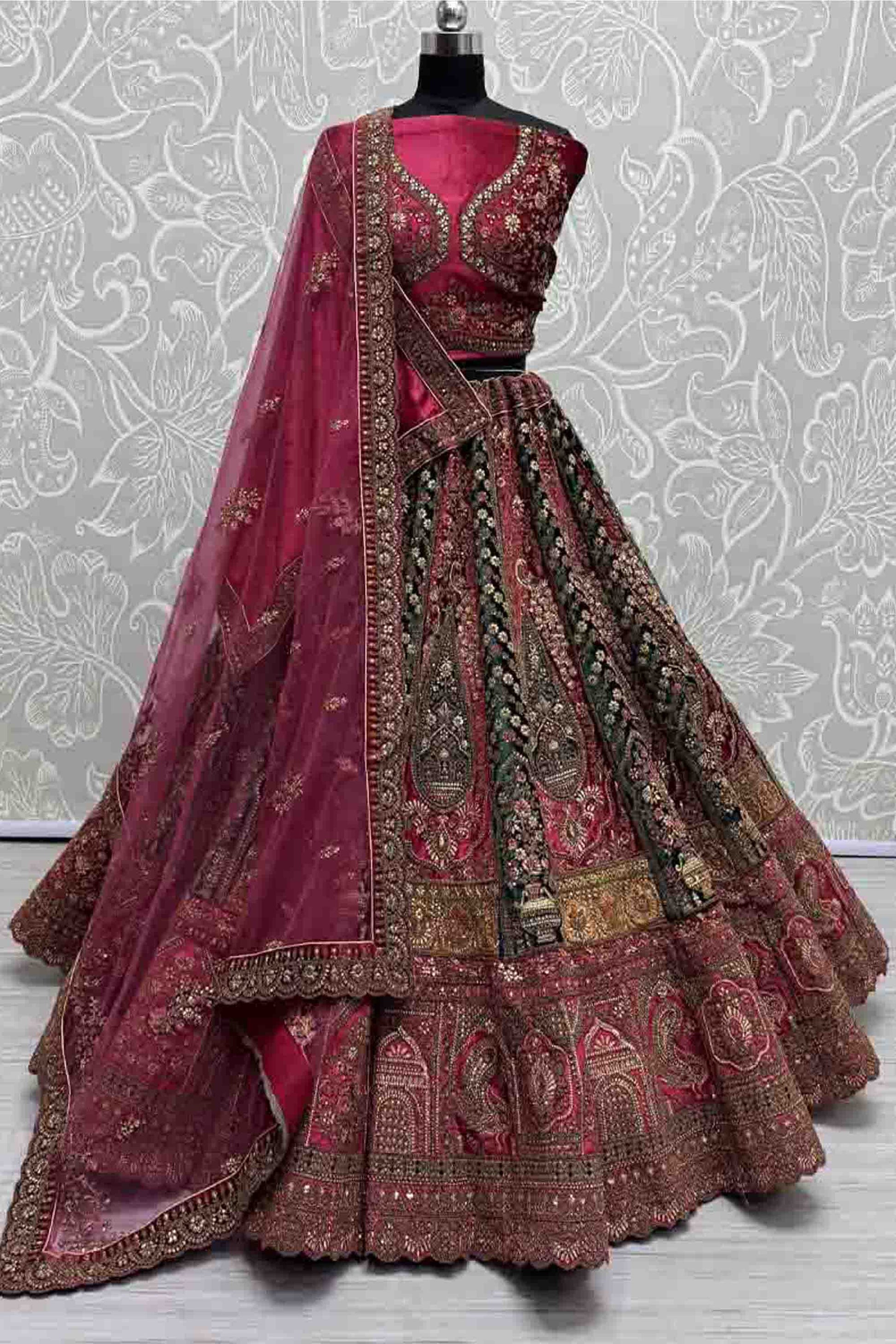 "Perfect lehengas for Diwali, Navratri, and more in the USA."
