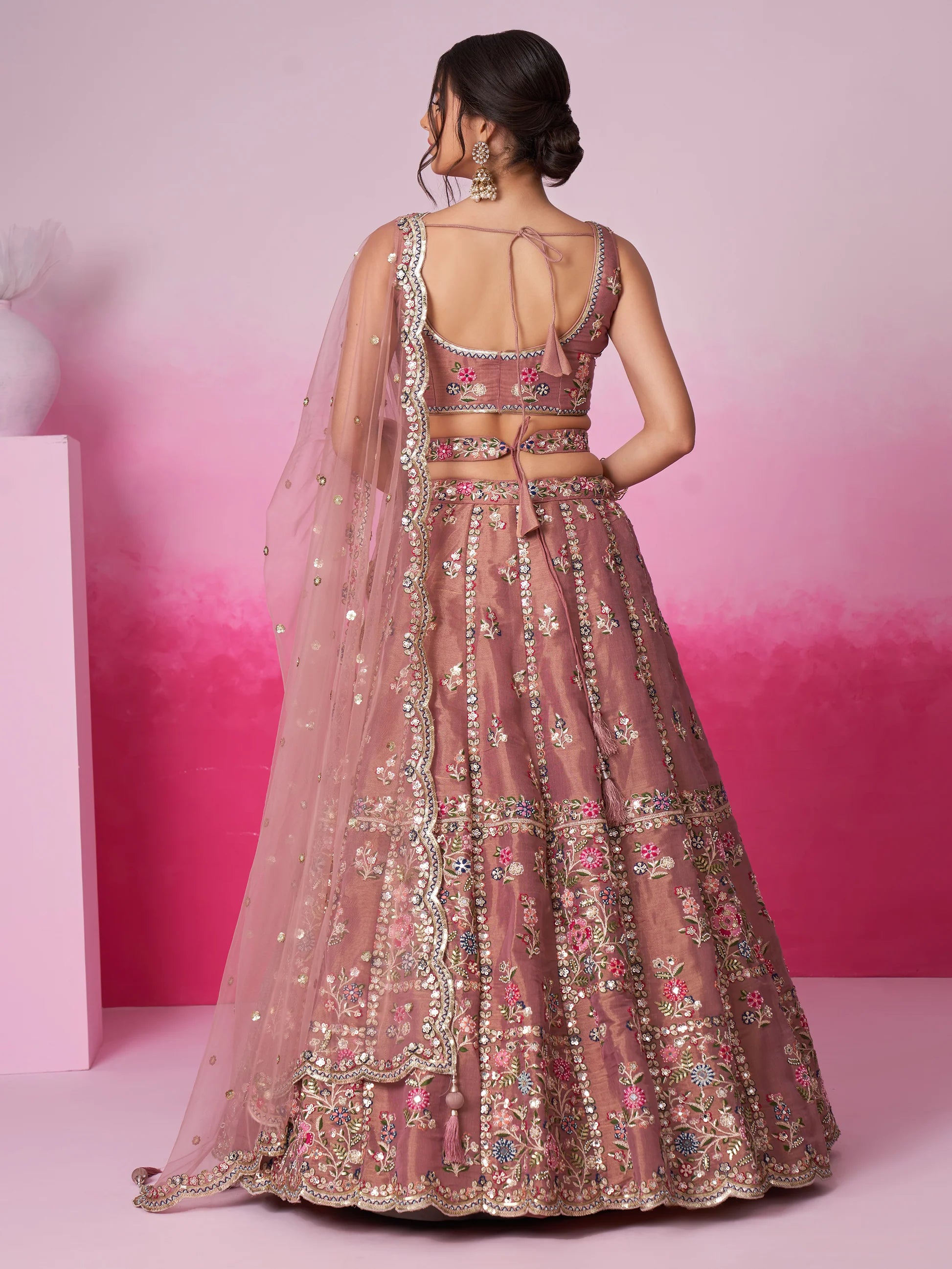 "Lehengas for Indian weddings in the USA."
