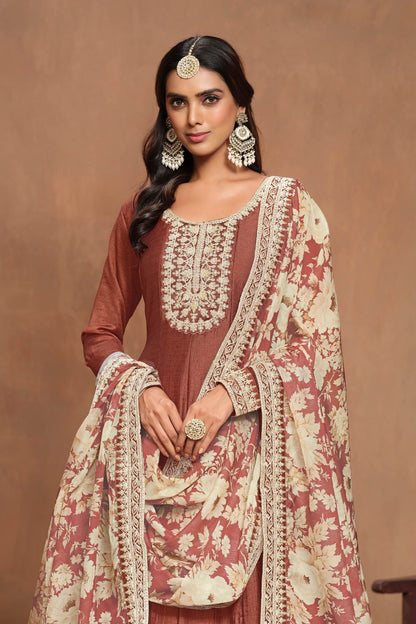 Designer Anarkali Dress for Wedding Wear Embroidery Worked for Canada 