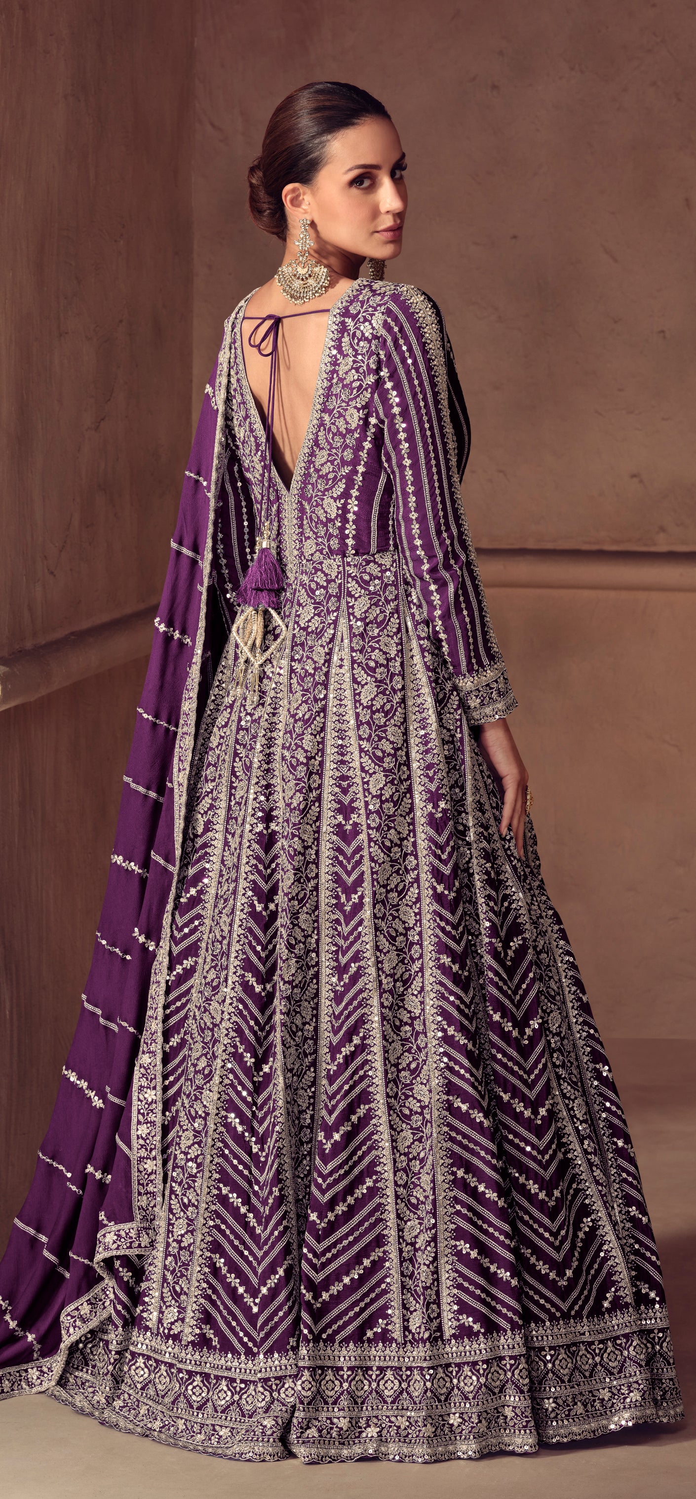 Heritage With Heavy Embroidery Gown Party Wear Anarkali Design Gown