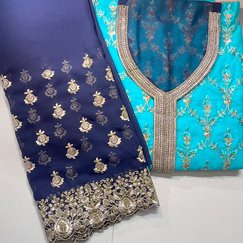 Reception Party Wear Dupatta Suit