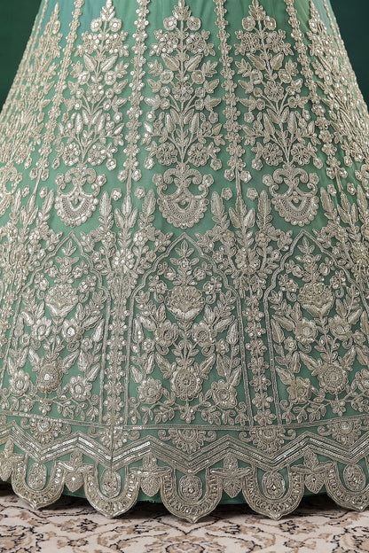 Pistachio Green Lehenga Choli Online Shopping | Seyuri