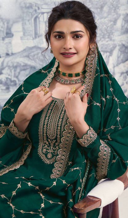 Embroidered Worked Stitched Silk Anarkali Suits Georgette Full-Flared Gown