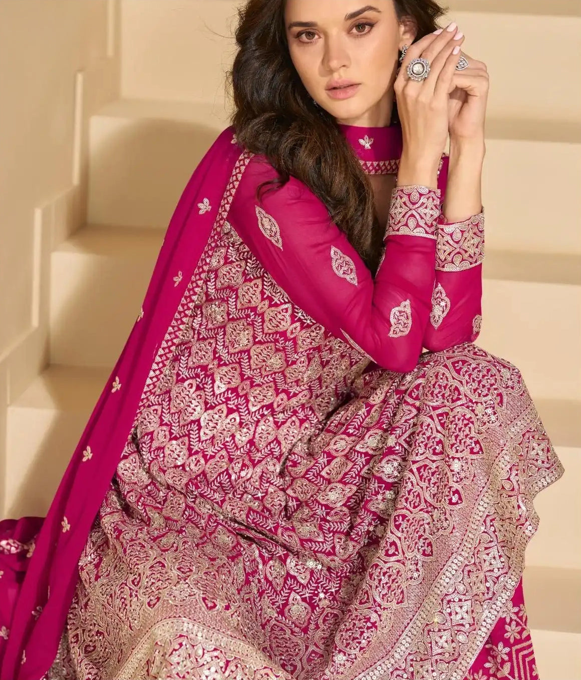 Traditional Look Designer Party Wear Suit