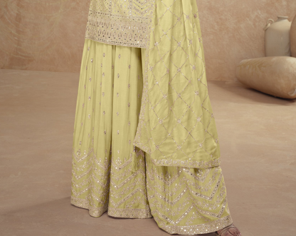 Traditional Designer Wedding Function  Palazzo Suit 