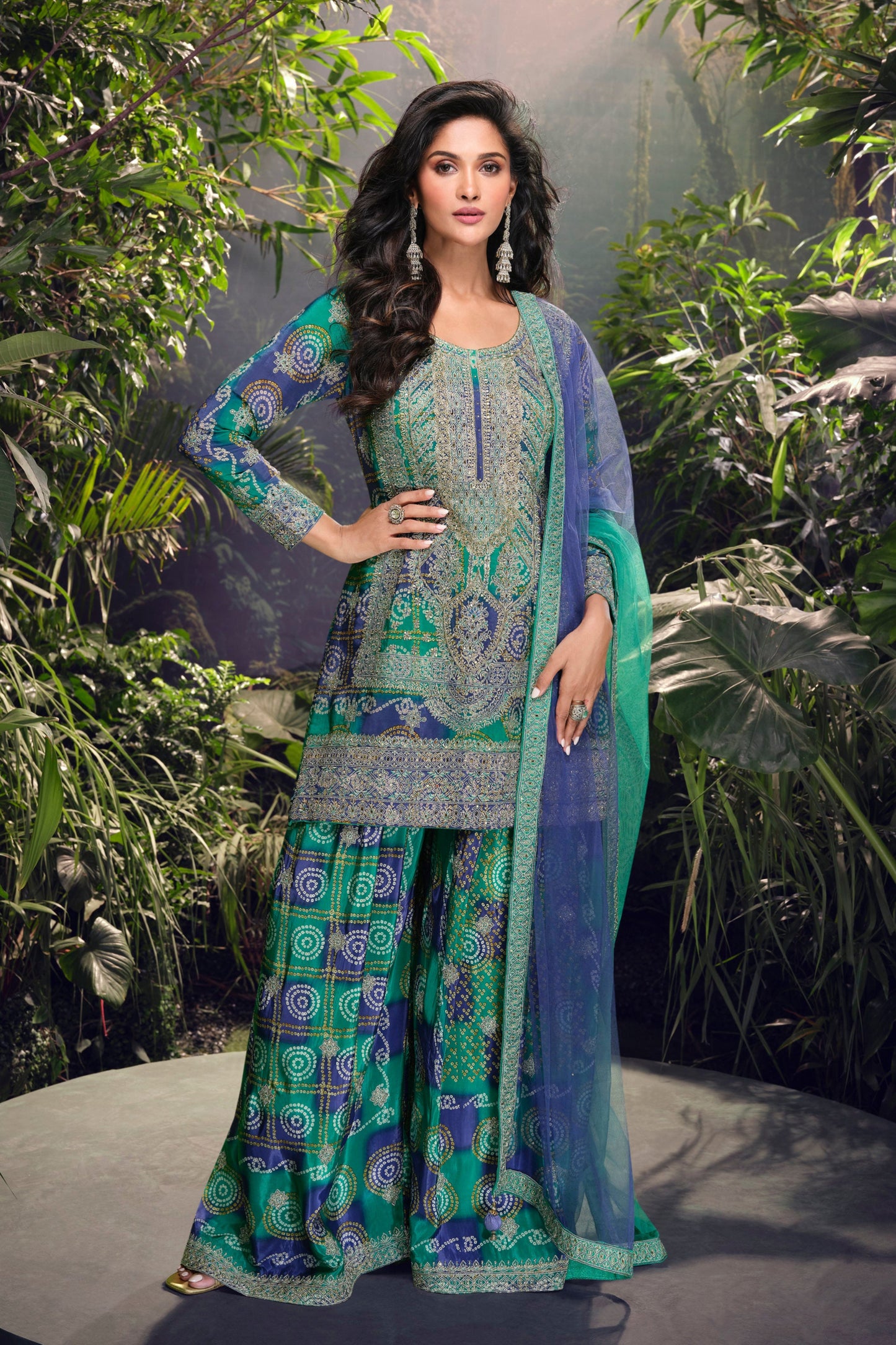 Indian Occasion Special Heavy Palazzo Suit 