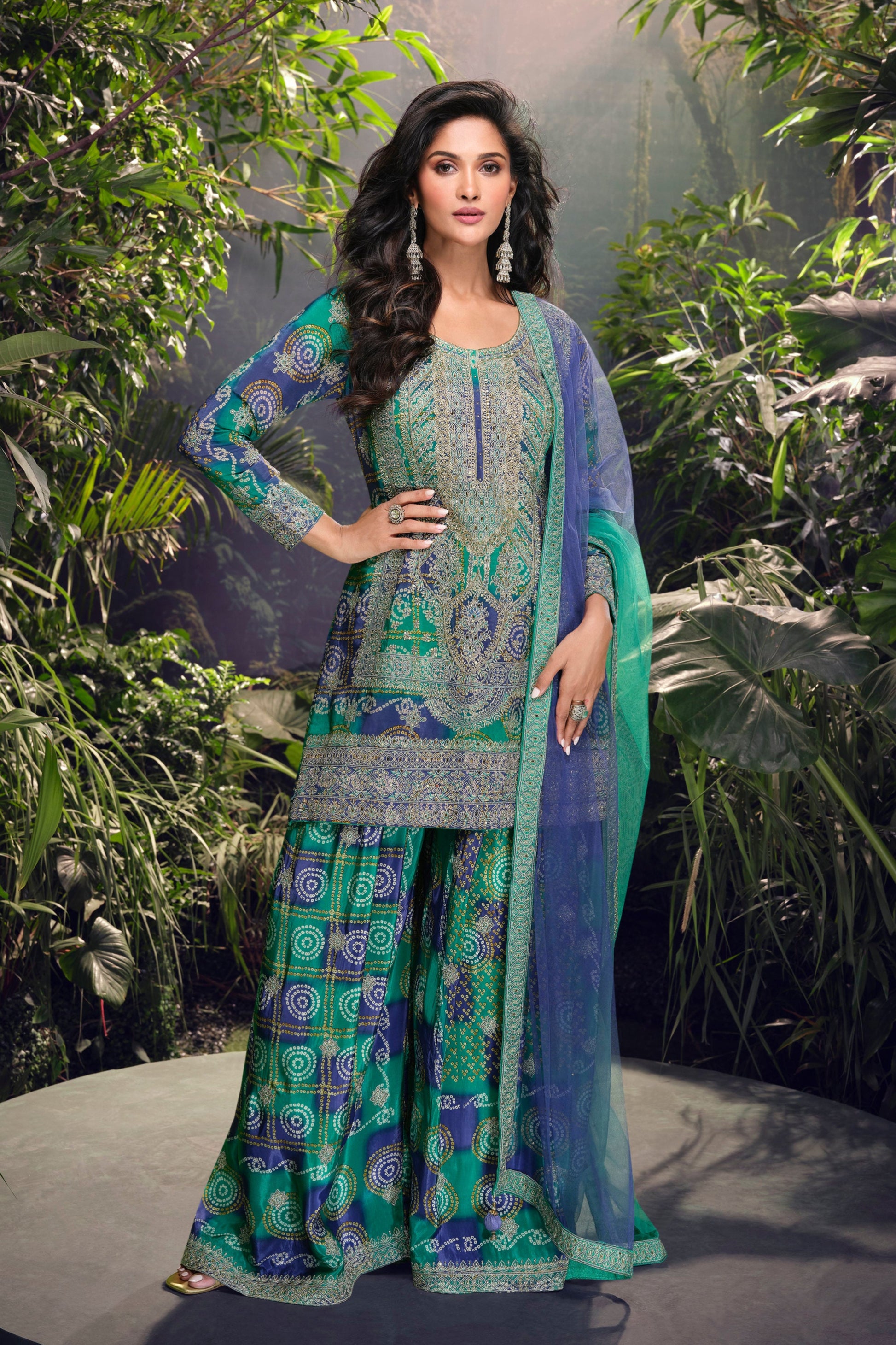 Indian Occasion Special Heavy Palazzo Suit 