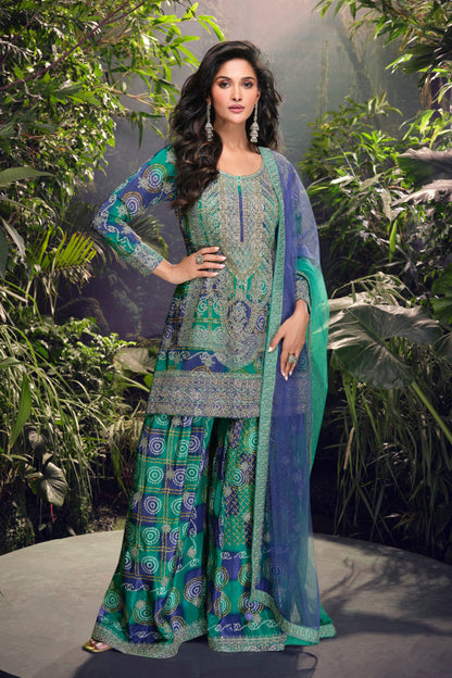 Indian Occasion Special Heavy Palazzo Suit 