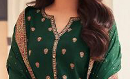 Pakistani Eid Party Wear Salwar Kameez Dupatta Suit's