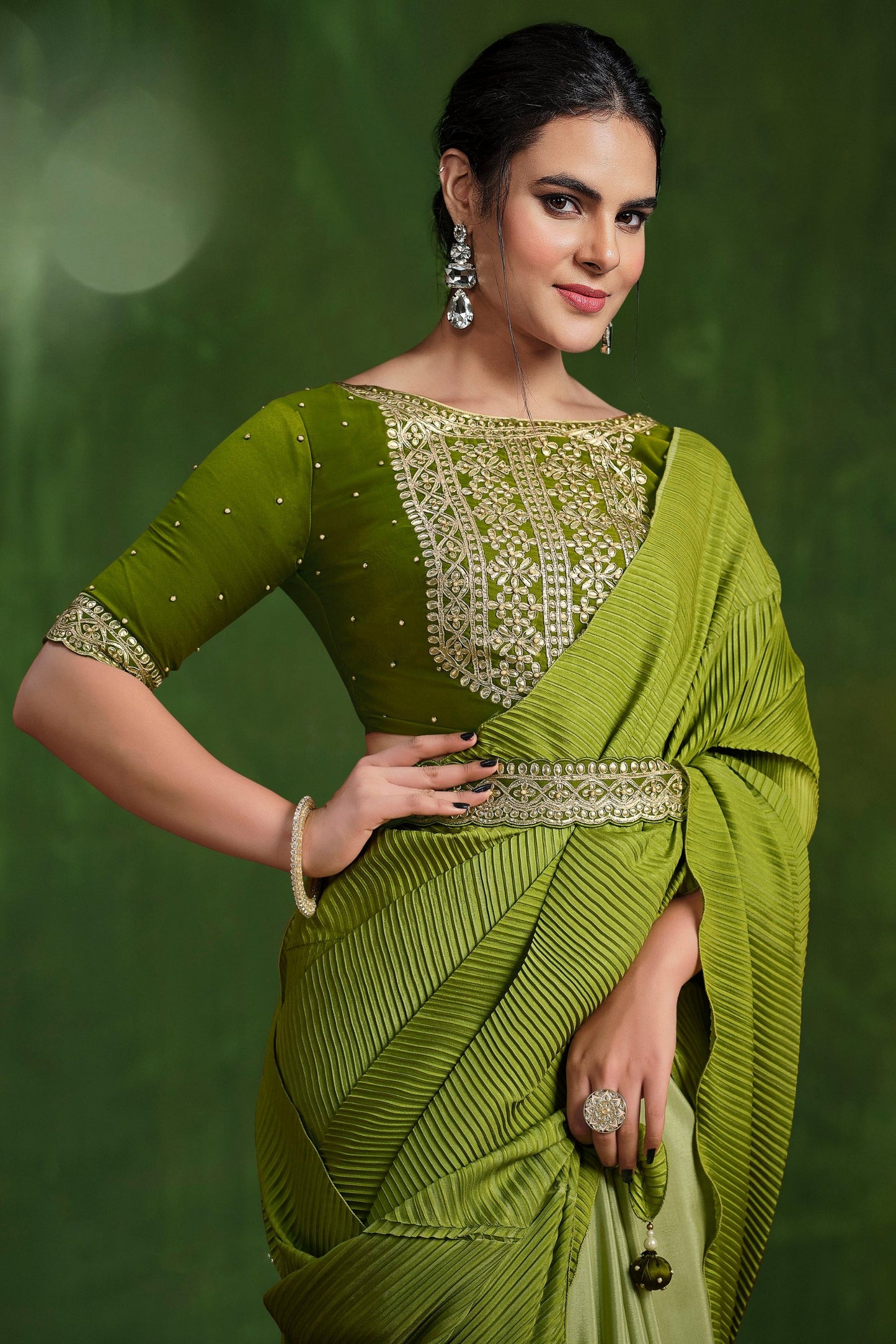 Saree – Tradition wrapped in all-day comfort.
