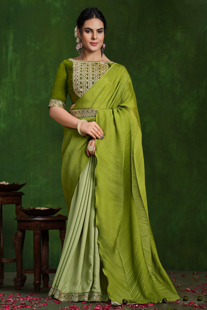 Saree – Tradition wrapped in all-day comfort.
