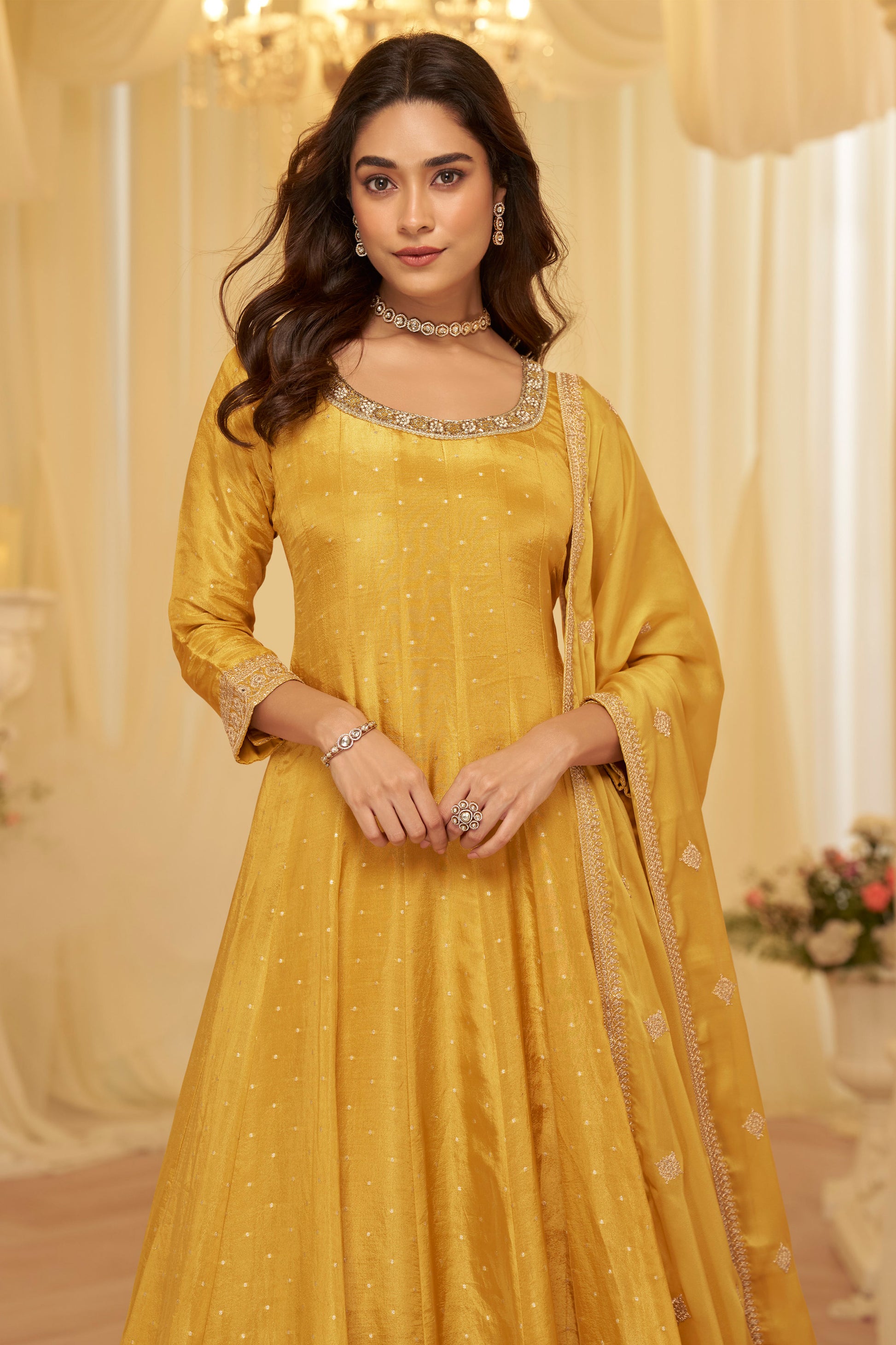 yellow-anarkali-suit-hem-detail