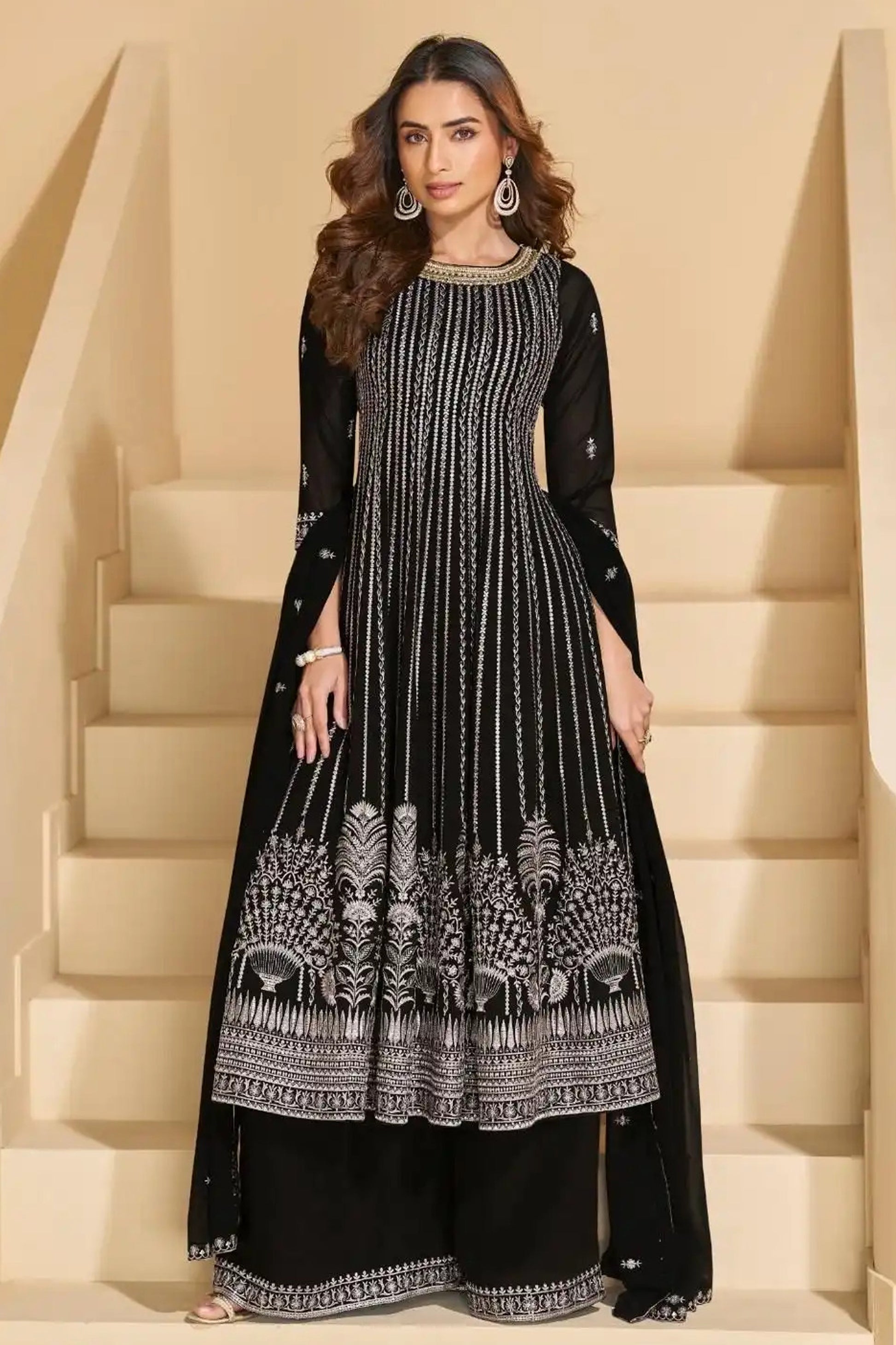 Trendy Designer Wedding Palazzo Suit 