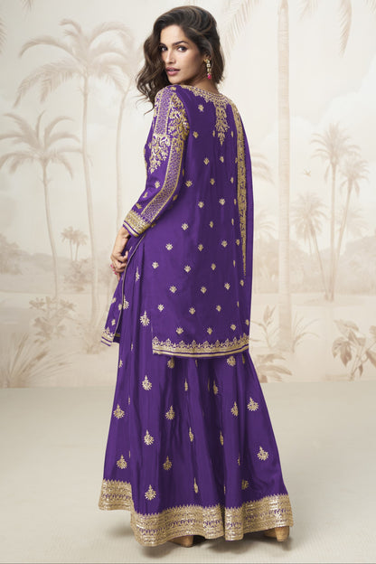 Traditional Designer Heavy Embroidered Palazzo 