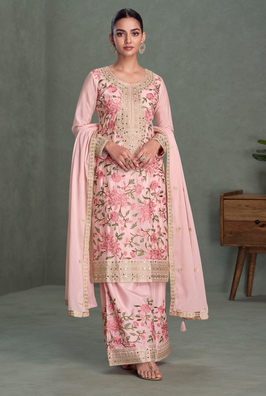 Traditional Designer Ready to Wear Palazzo Suit 
