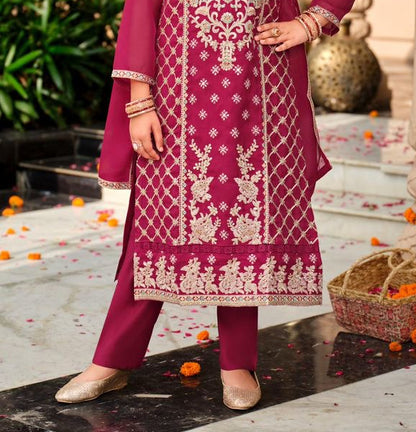 Eid Special Pink Embroidered Salwar Kameez Suit