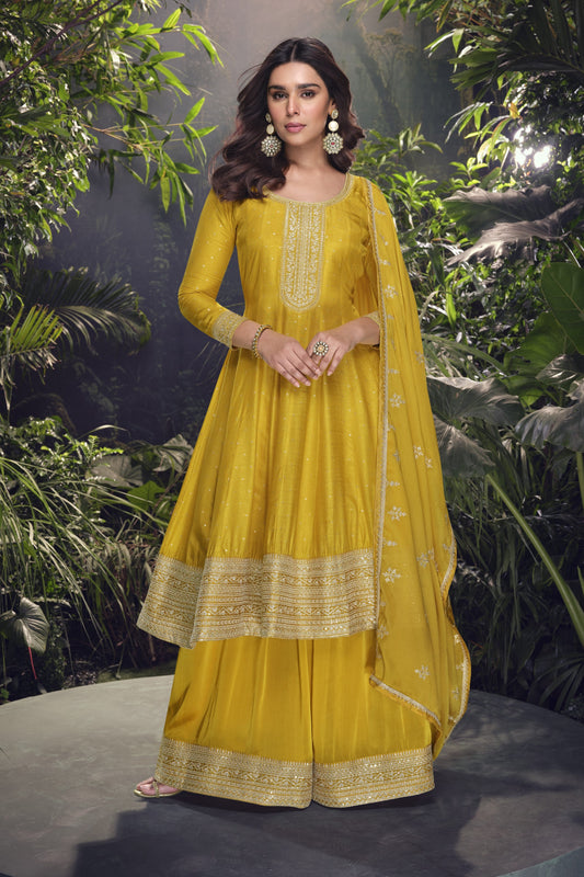 Indian Ethnic Style Wedding Palazzo Suit 