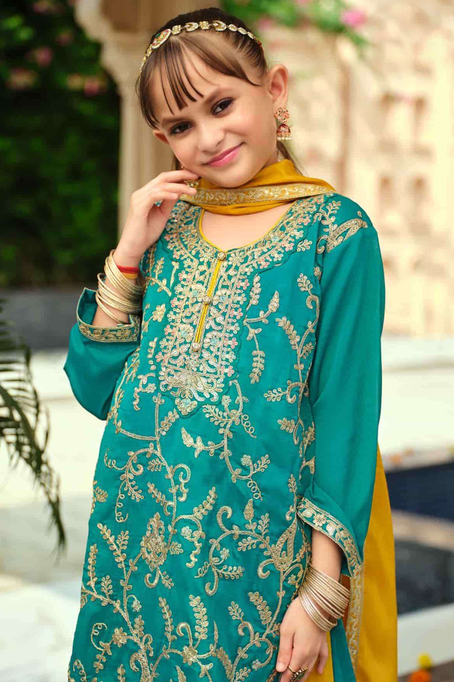 Eid Designer Wedding For Kids Palazzo Suit