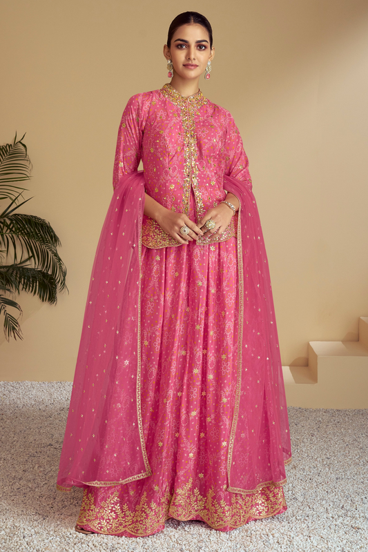 Sharara for women in dusky pink wedding wear