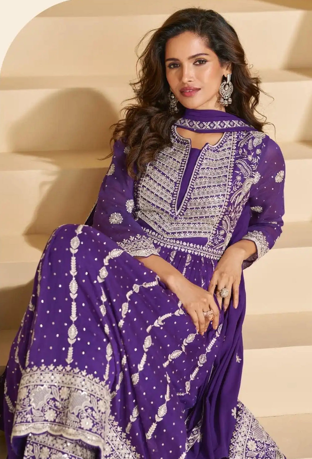 Indian embroidered Traditional Look Wedding Palazzo 