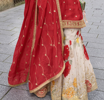 Western look Party Outfit Sharara Suit