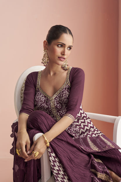 Indian Designer Ready  to Wear Palazzo Suit 