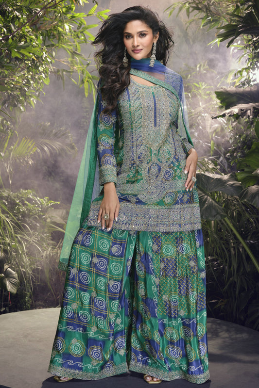 Indian Stitched Designer Ready To Wear  Palazzo Suit 