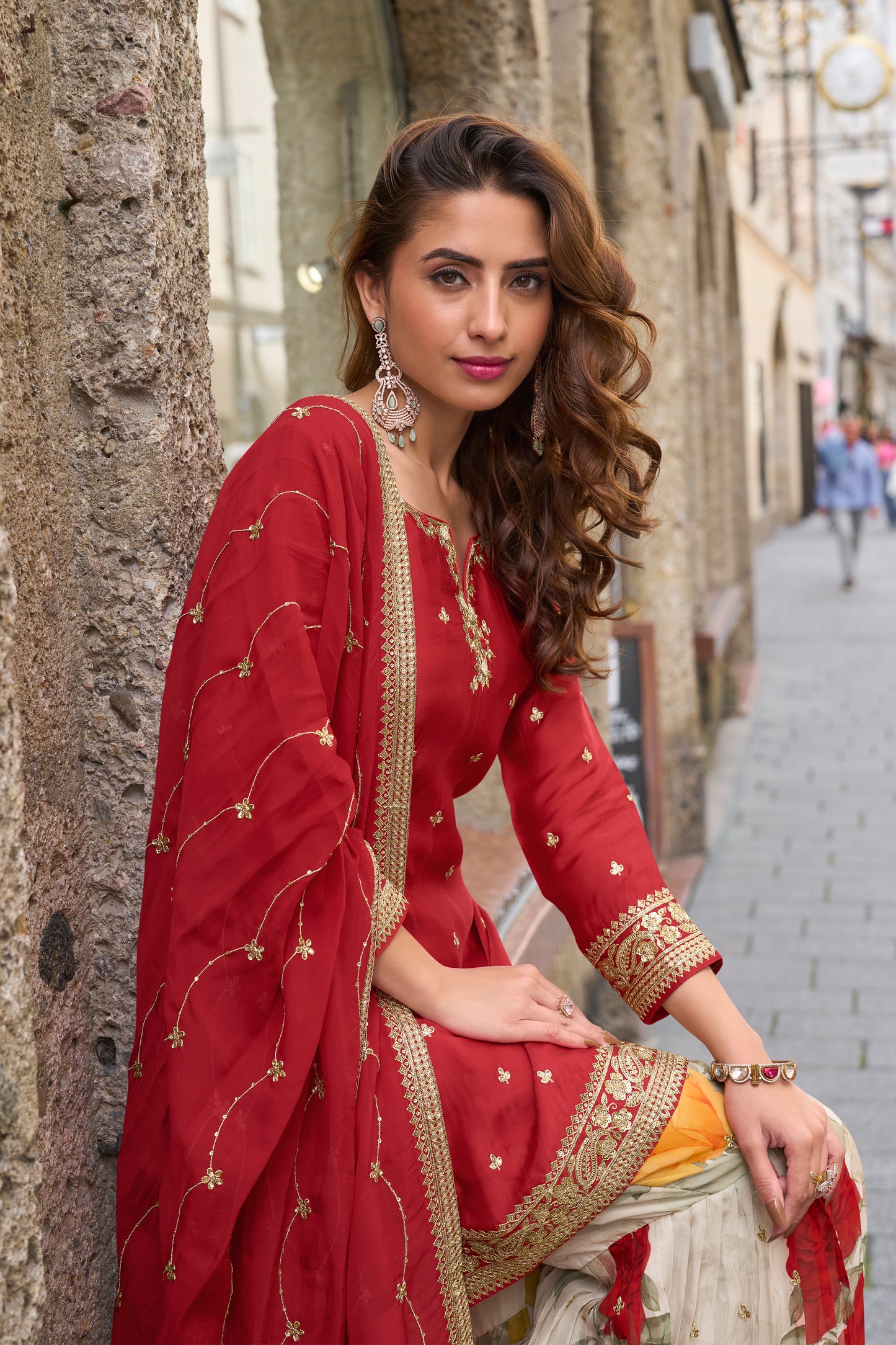 Women's Indian Party Sharara Suit