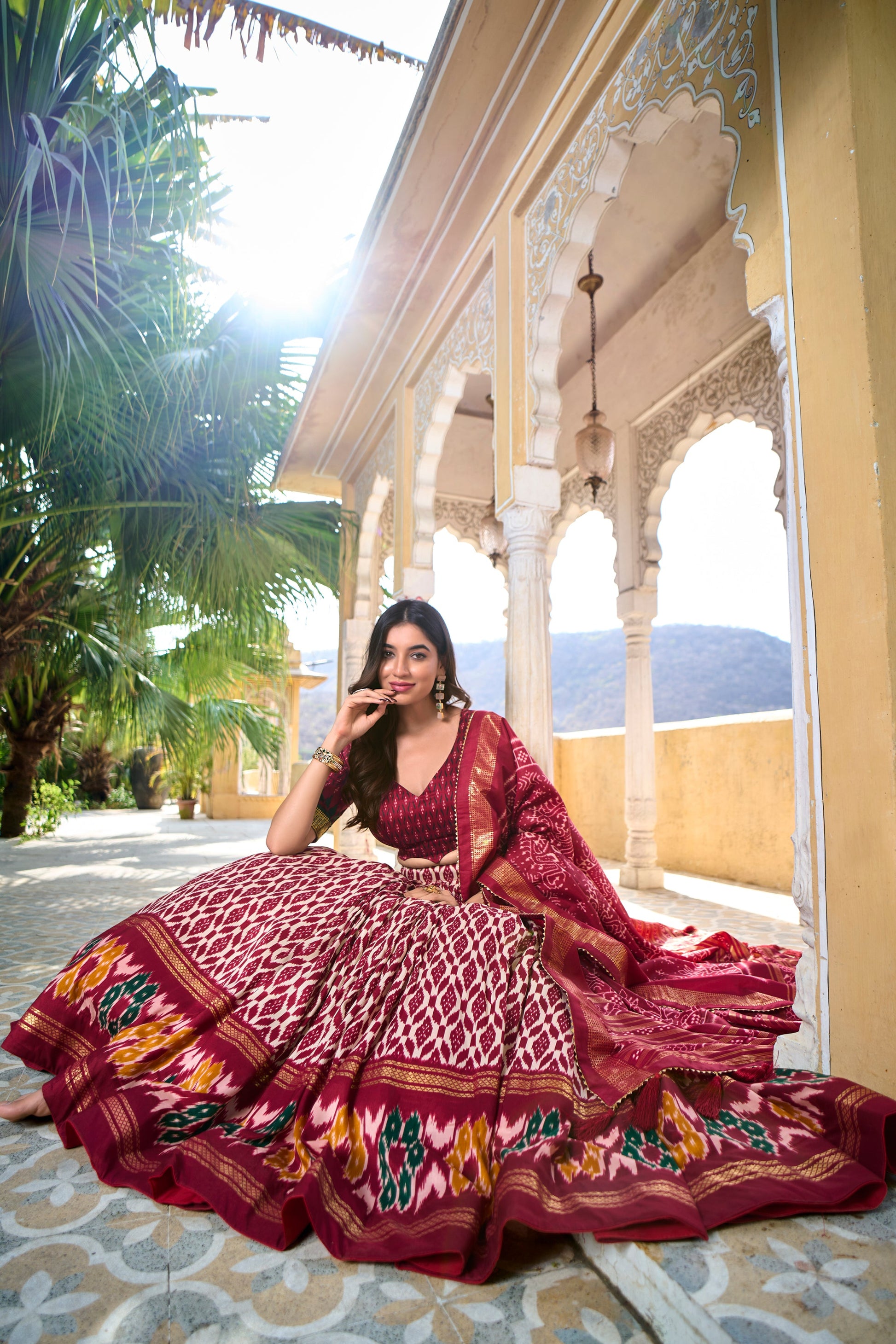 red lehenga,plus size available,Comfort Fit,Premium Fabric,Express Delivery.